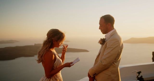 Save the date Video Santorini